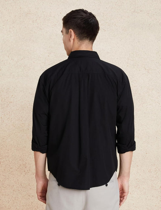 Men's Solid Oversized Cotton Casual Shirt | Plain | Full Sleeve (Available in Plus Sizes)