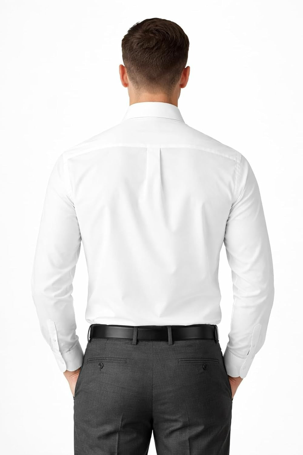 Premium White Linen Shirt Breathable Cotton Linen Blend Summer Plain Solid Casual Formal Beach Wear Lightweight Regular Fit Button Down Mens White Shirt