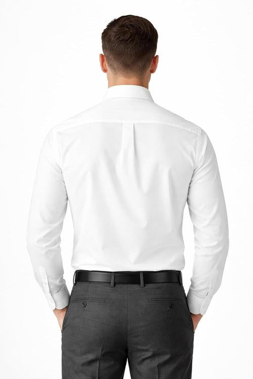 Premium White Linen Shirt Breathable Cotton Linen Blend Summer Plain Solid Casual Formal Beach Wear Lightweight Regular Fit Button Down Mens White Shirt