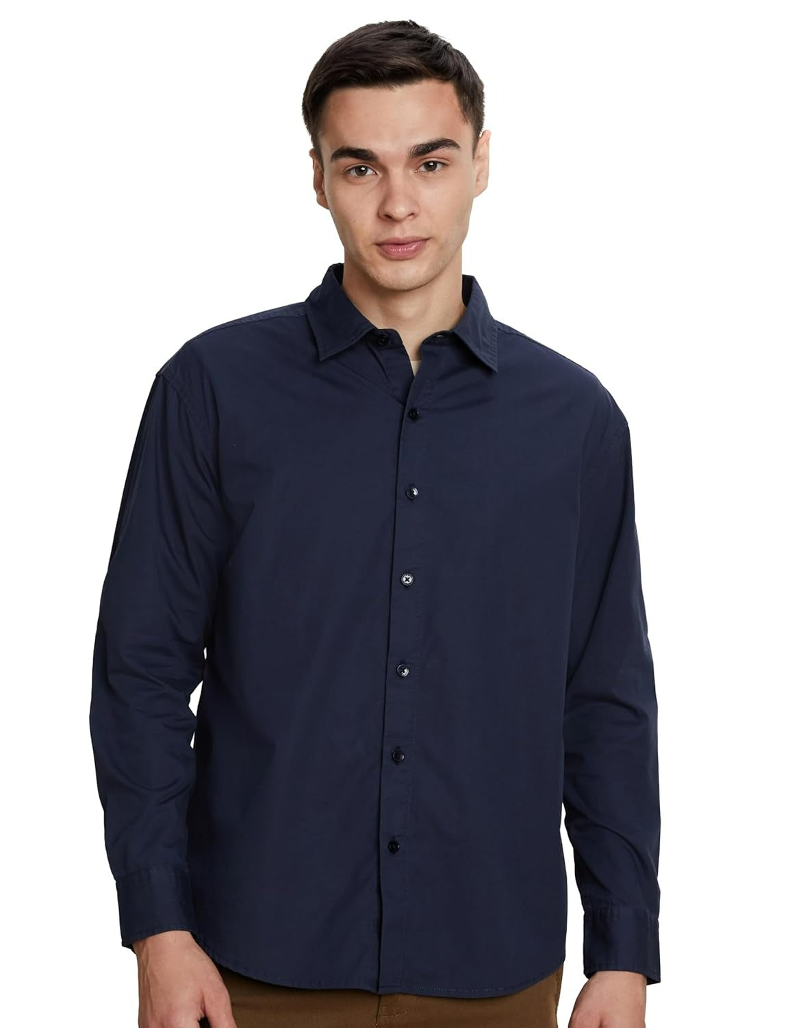 Men's Solid Oversized Cotton Casual Shirt | Plain | Full Sleeve (Available in Plus Sizes)